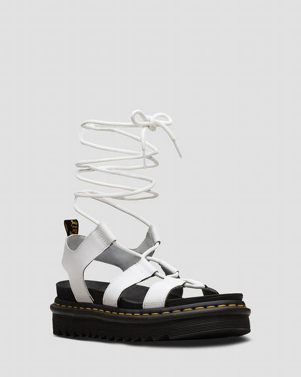 Dr Martens Dámské Sandály Nartilla Hydro Bílé, CZ-759361